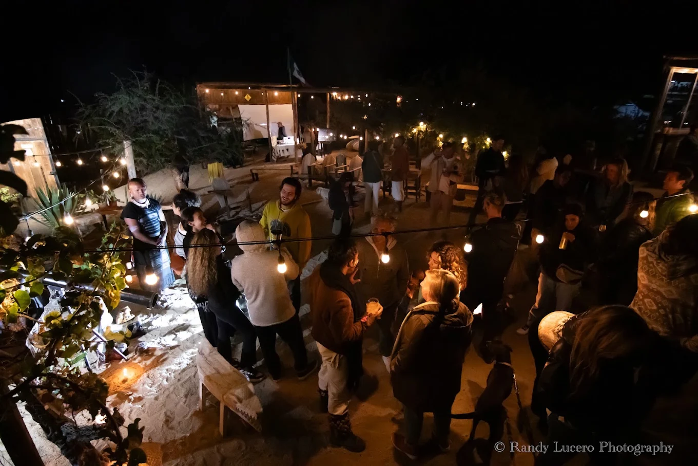 Evening gathering at Casa Xolo La Ventana