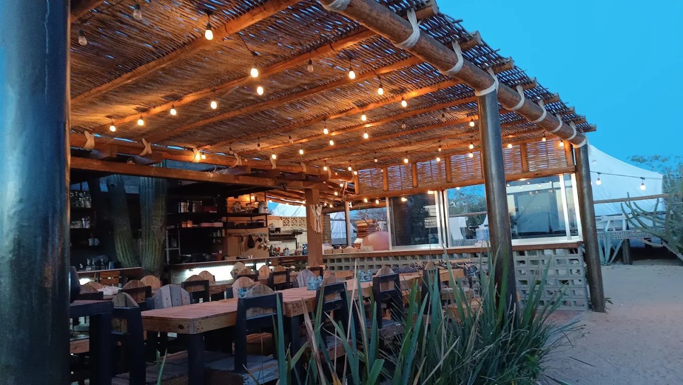 Casa Xolo restaurant terrace at dusk