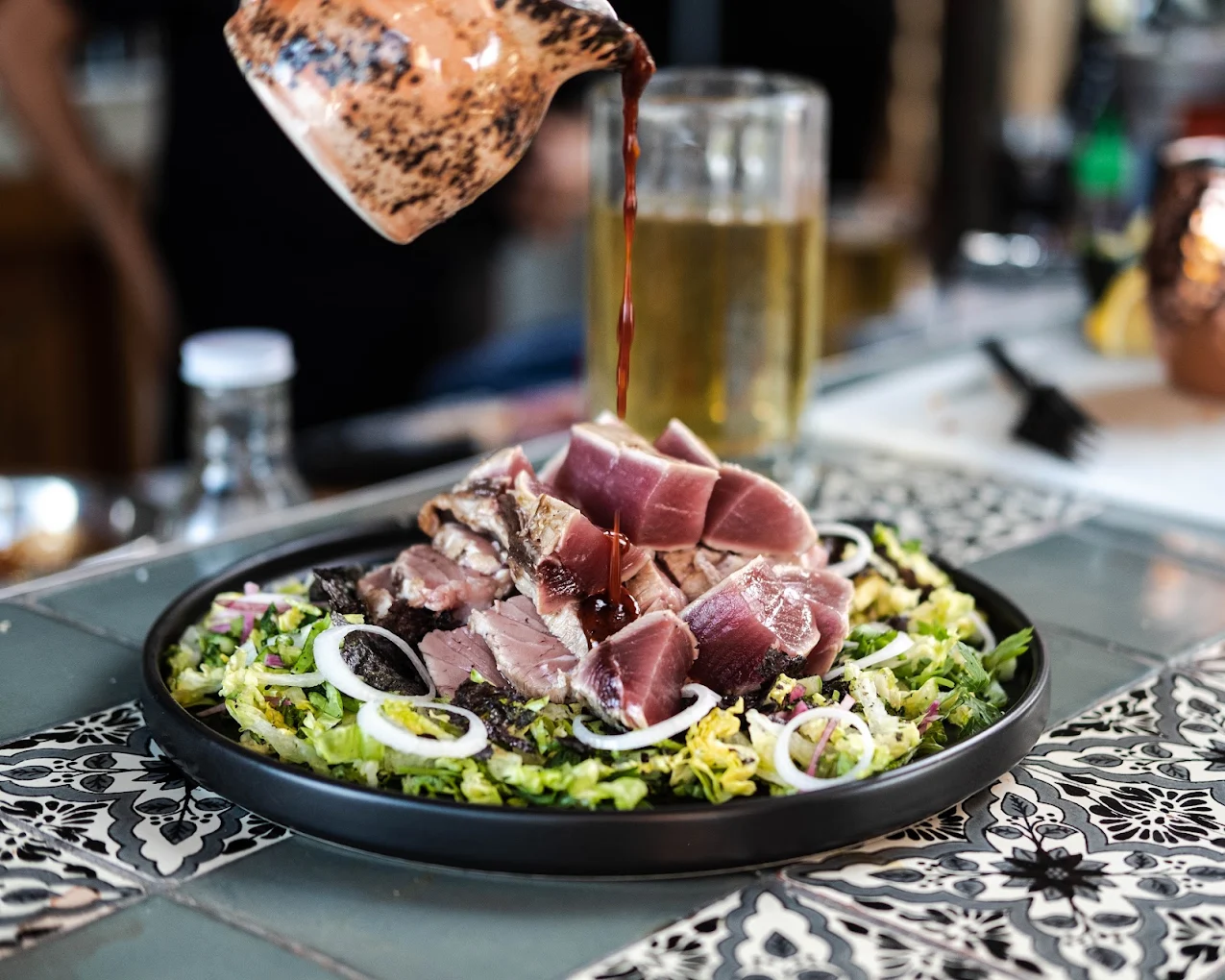 Seared tuna dish at Casa Xolo